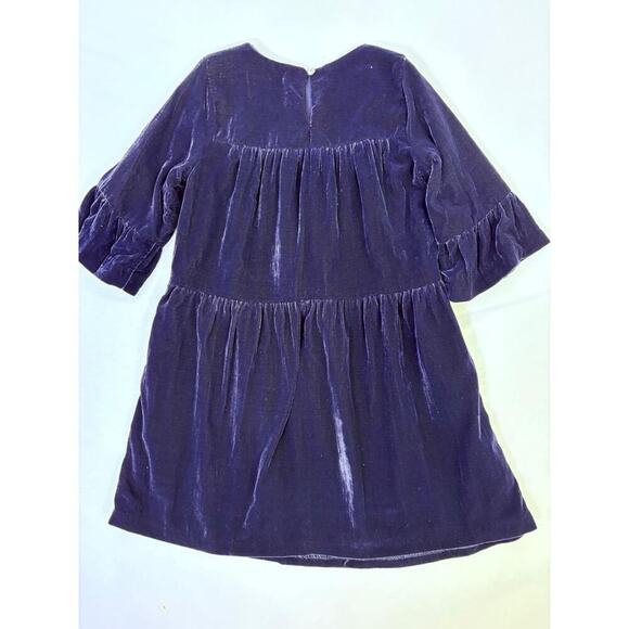 Gymboree Girls Blue Velvet Dress Lined Holiday Party Wedding Size 7 - Picture 8 of 11